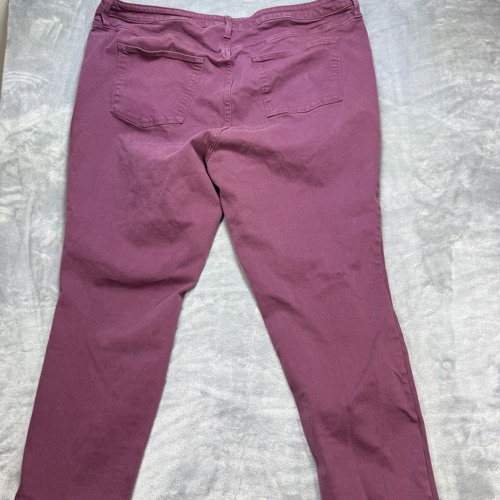 Ava & Viv Pants Womens 24W Purple Stretch Casual Comfort Straight Leg Denim - Picture 2 of 6